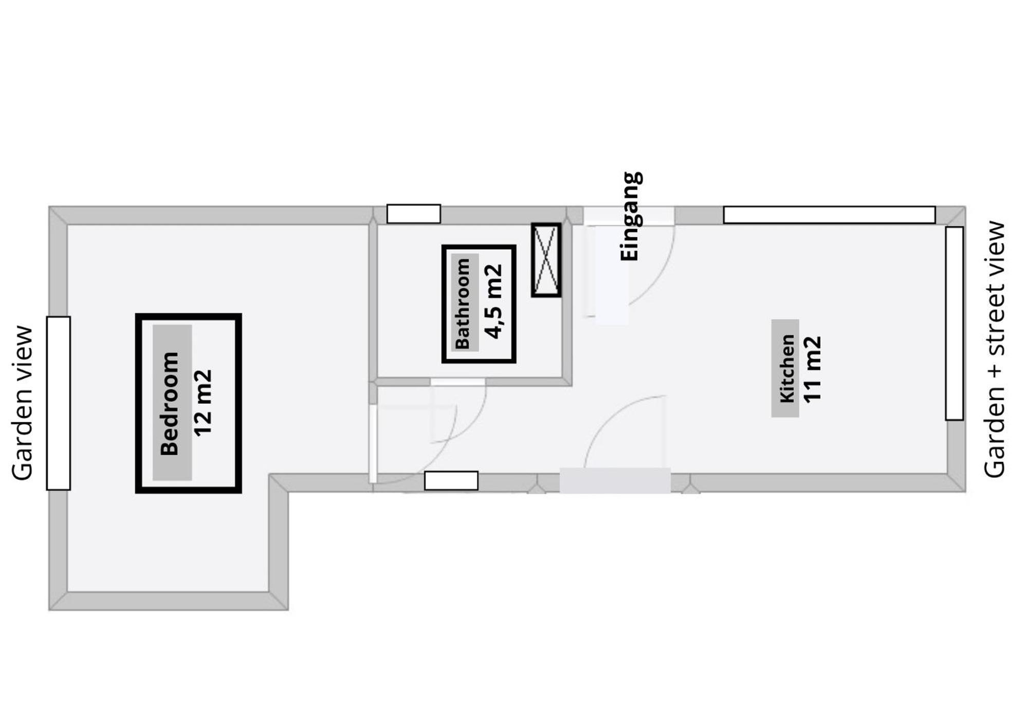 Mini-Apartment Ruhig Und Verkehrsguenstig In Берлин Екстериор снимка